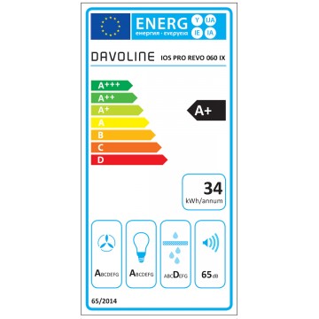 Davoline Ios Pro Revo Συρόμενος Απορροφητήρας 60cm Μαύρος Davoline Ios Pro Revo Συρόμενος Απορροφητήρας 60cm Μαύρος
